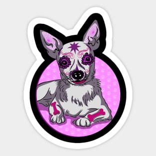 'Chihuahua Candy Skull' Awesome Skull Dog Gift Sticker